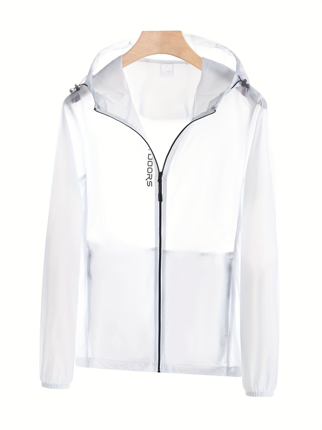 Sun Protective Lightweight Jacket For Women - Breathable Hooded Windbreaker With Adjustable Drawstring & | Quick-Dry Travel Essential For Hiking, Beach, Gym & Activities