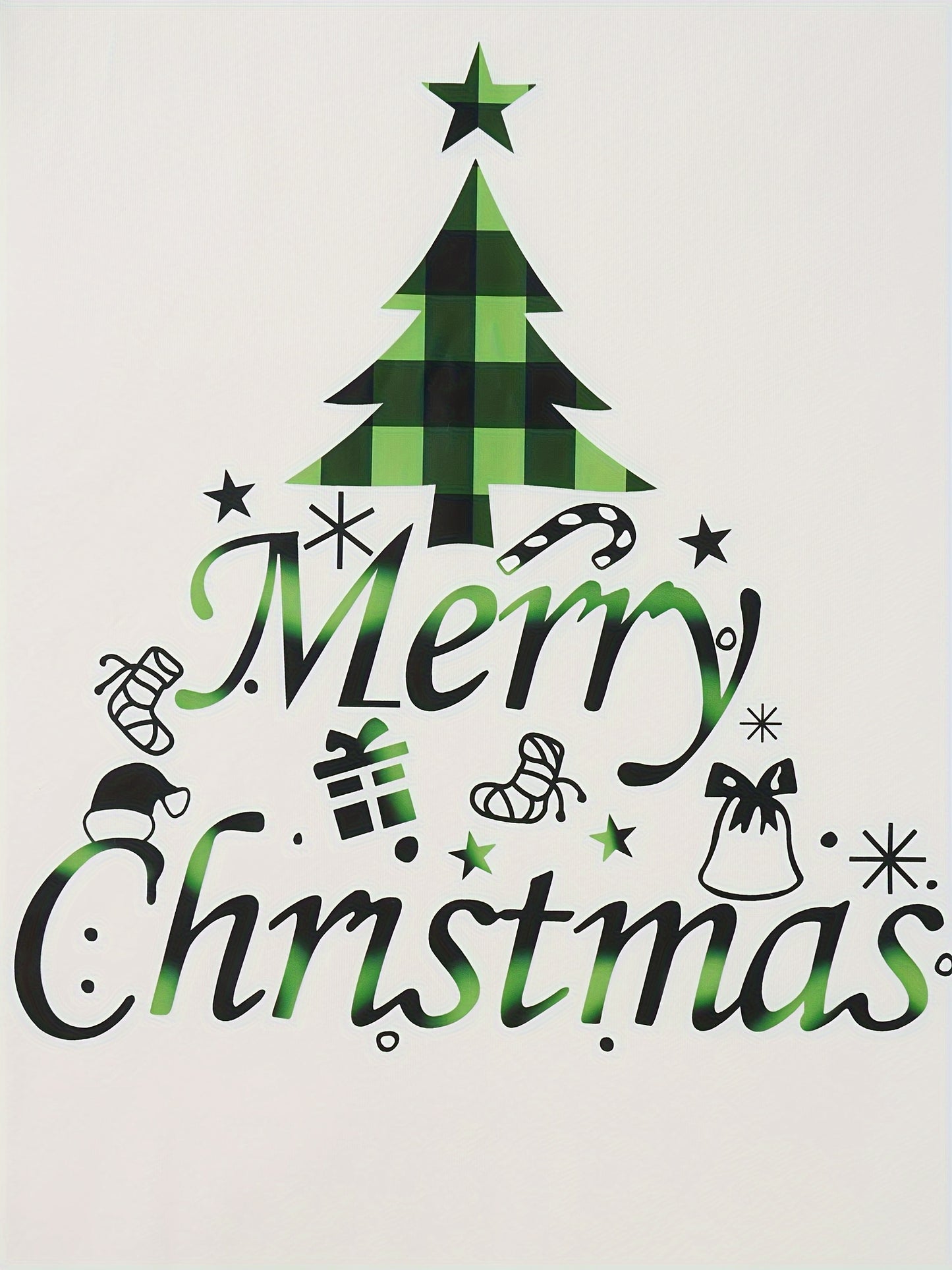 Women Soft Cozy Christmas Pajamas Pants Outfits - Long Sleeve Tree Print Raglan Tops + Plaid Pants Set Winter Loungewear