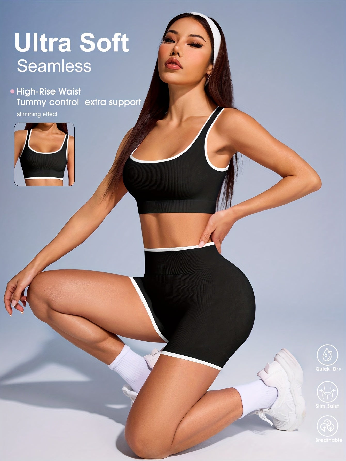 1pc- Women's Halter Neck Solid Color s Set, The Fabric Is Lightweight, Breathable, Comfortable, Soft And Washable, Suitable for Daily Exercises, Outdoor, Cycling, Mountaineering, Exercises