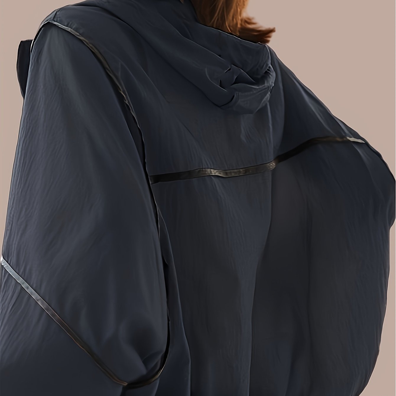 Women's Bohemian Lightweight Sun-Protective Beach Cover-Up - Sheer Breathable Hooded Long Sleeve Shirt with Pockets, Loose Fit Outdoor Casual Top for Poolside & Seaside Outings, Clothing, Nonelastic Fabric