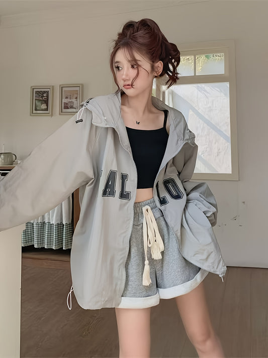 Hooded Sunscreen Jacket for Women's New Year, Versatile, Loose, Lazy, Summer, Resistant, Thin, Breathable Jacket