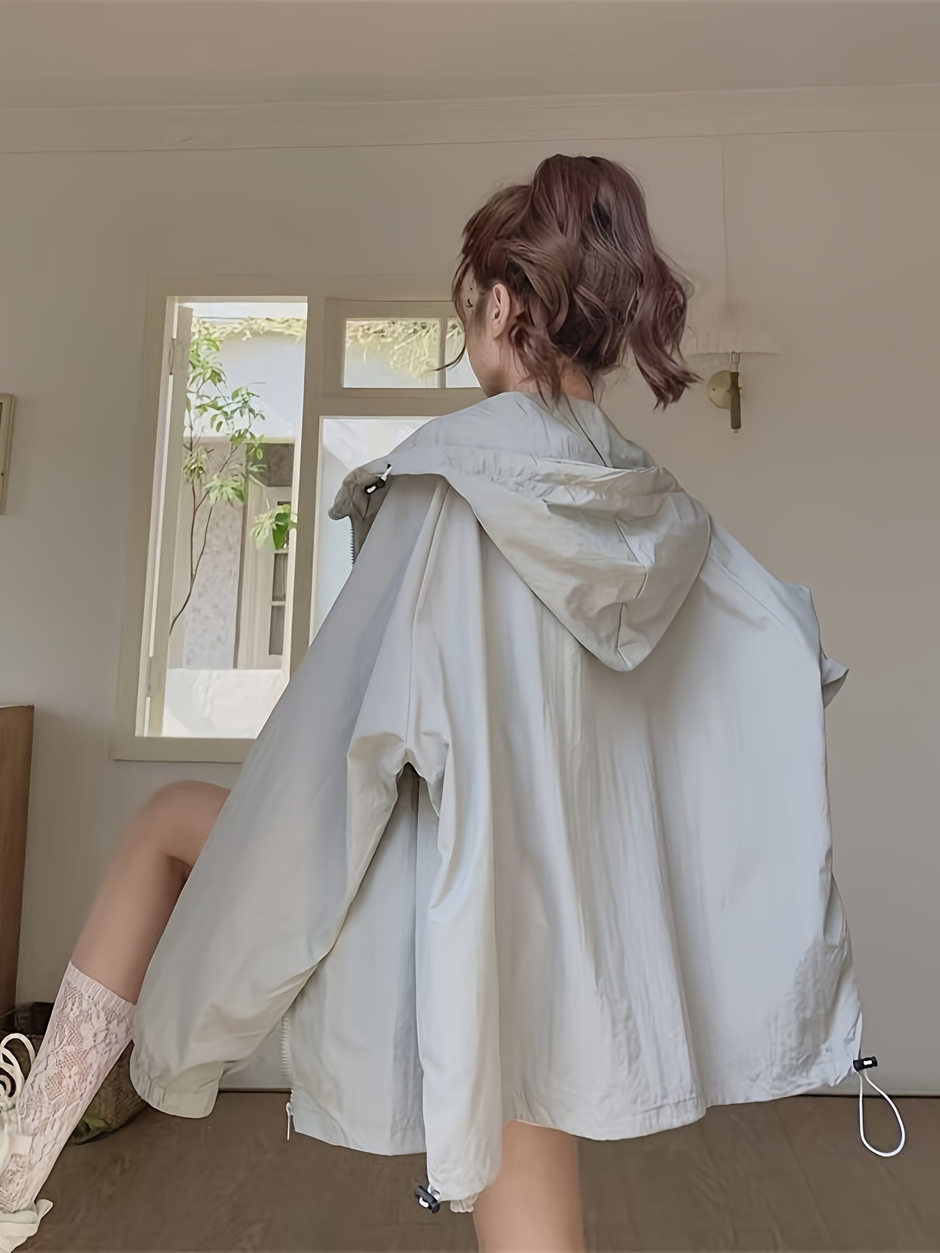 Hooded Sunscreen Jacket for Women's New Year, Versatile, Loose, Lazy, Summer, Resistant, Thin, Breathable Jacket