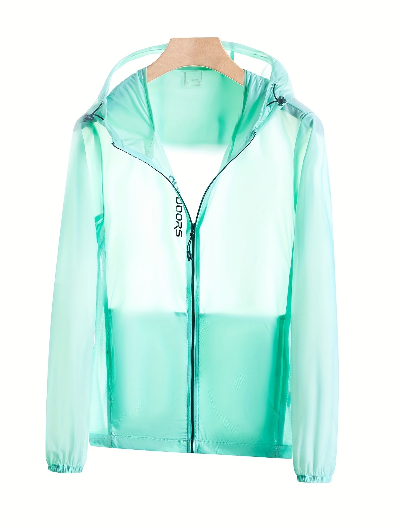 Sun Protective Lightweight Jacket For Women - Breathable Hooded Windbreaker With Adjustable Drawstring & | Quick-Dry Travel Essential For Hiking, Beach, Gym & Activities