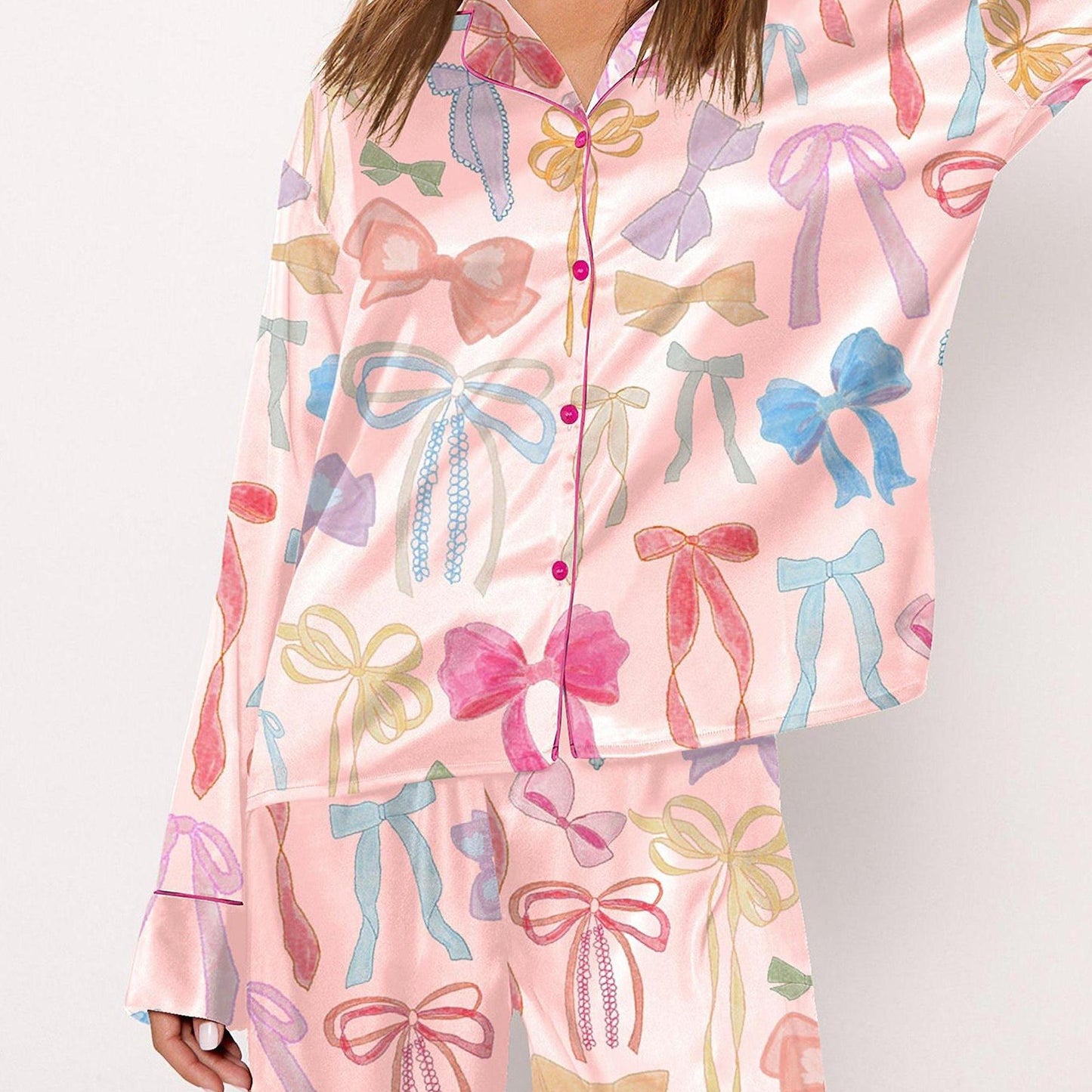 Fashions Watercolor Bows Pajama Set