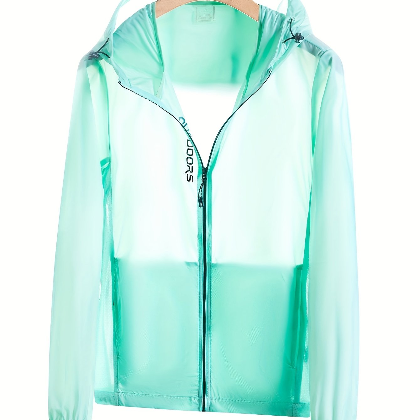 Sun Protective Lightweight Jacket For Women - Breathable Hooded Windbreaker With Adjustable Drawstring & | Quick-Dry Travel Essential For Hiking, Beach, Gym & Activities