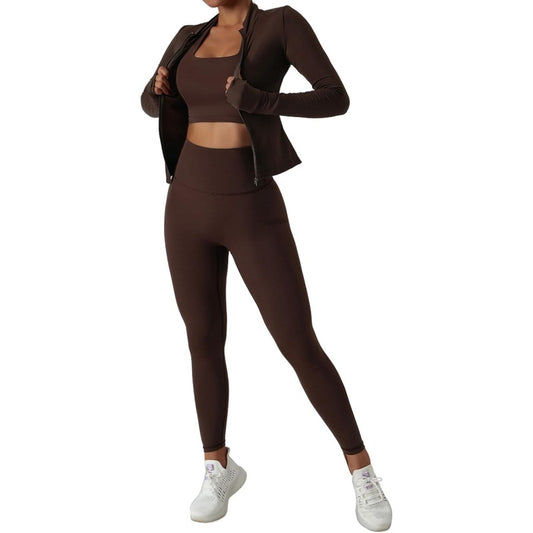 3pcs Women's Seamless Moisture-Wicking Workout Set - High-Waisted Leggings, Sports Bra & Sleeveless Top | Gym, Running, Yoga Athletic Outfit | Quick-Dry, Non-Slip, Full Coverage Sportswear, Box,Cabinet,Rack for Outdoor Storage