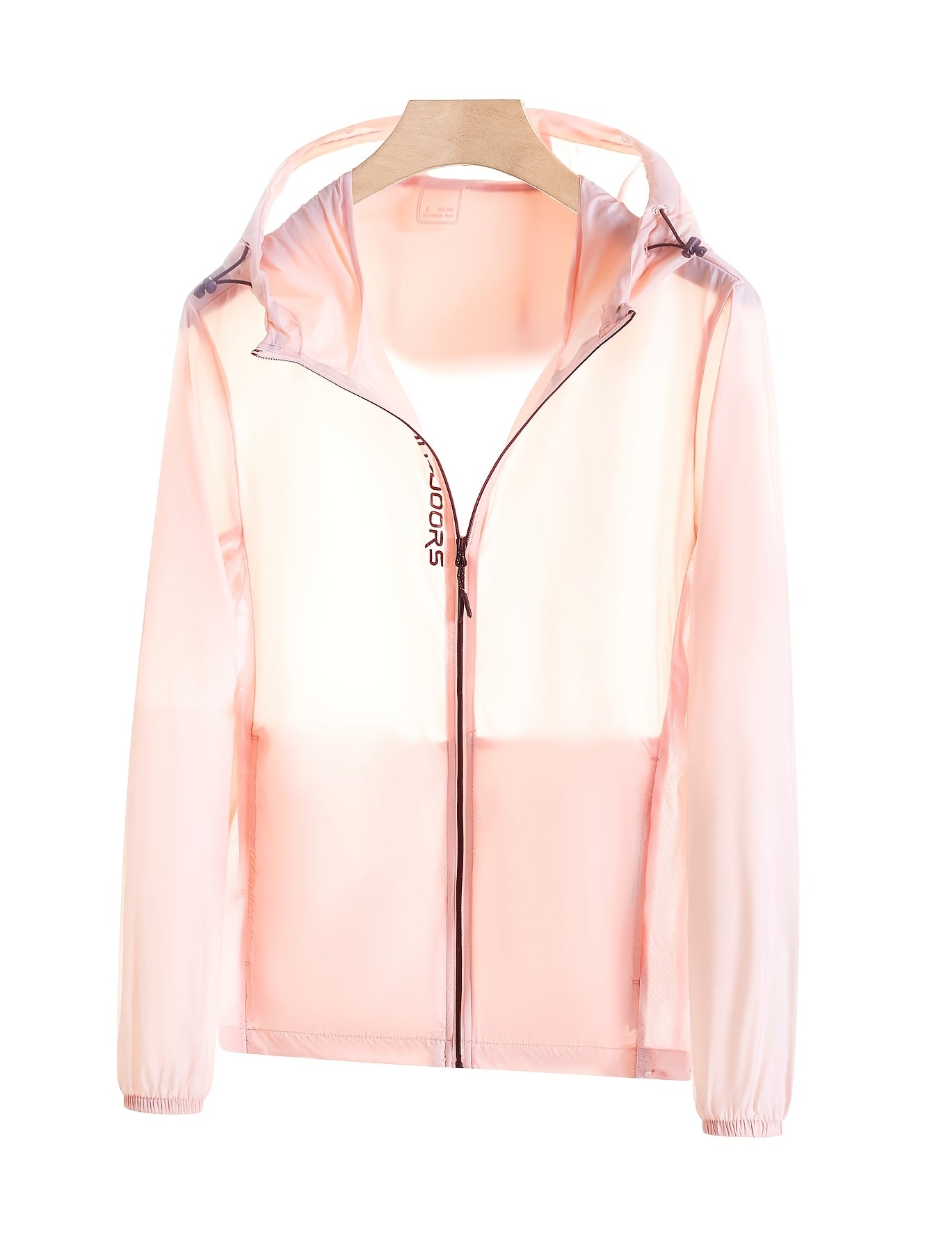 Sun Protective Lightweight Jacket For Women - Breathable Hooded Windbreaker With Adjustable Drawstring & | Quick-Dry Travel Essential For Hiking, Beach, Gym & Activities